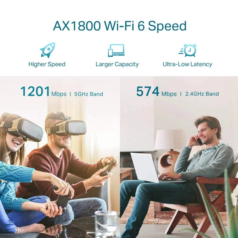 TP-Link RE605X AX1800 Dual Band Wi-Fi 6 Range Extender