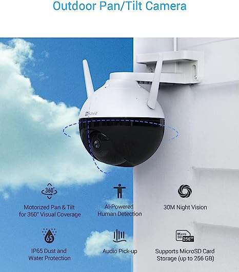 EZVIZ SMART WIFI C8C LITE OUTDOOR CAMERA 2MP