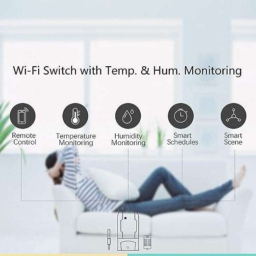 SONOFF TH10 10A Smart WiFi Switch Monitoring Temperature Humidity