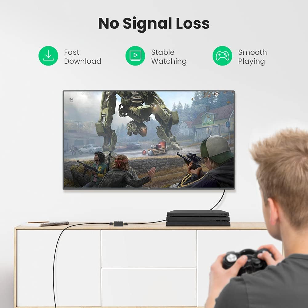 UGREEN RJ45 Network Keystone Jack  Inline Coupler Female to Female 1pcs  (Black) - 20390