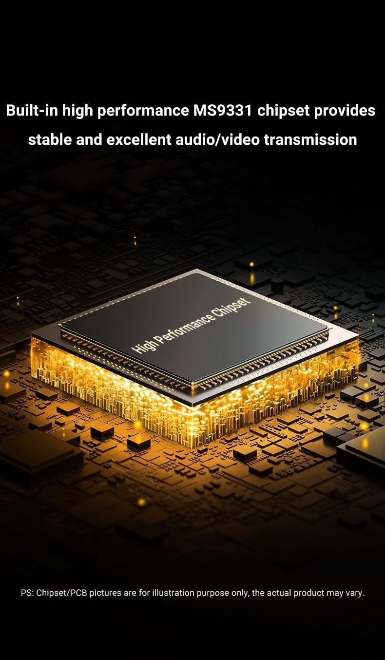 UGREEN 4K@30HZ HDMI AUDIO SPLITTER WITH OPTICAL + 3.5MM PORTS - 60649