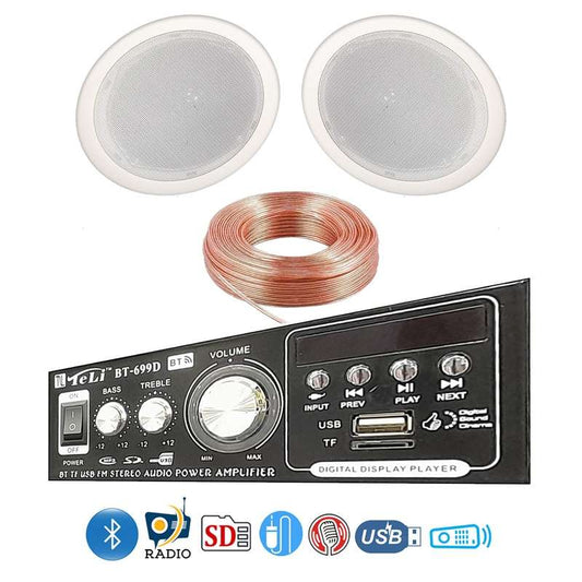 نظام صوتي سقفي متكامل للمنازل والأعمال سماعتين