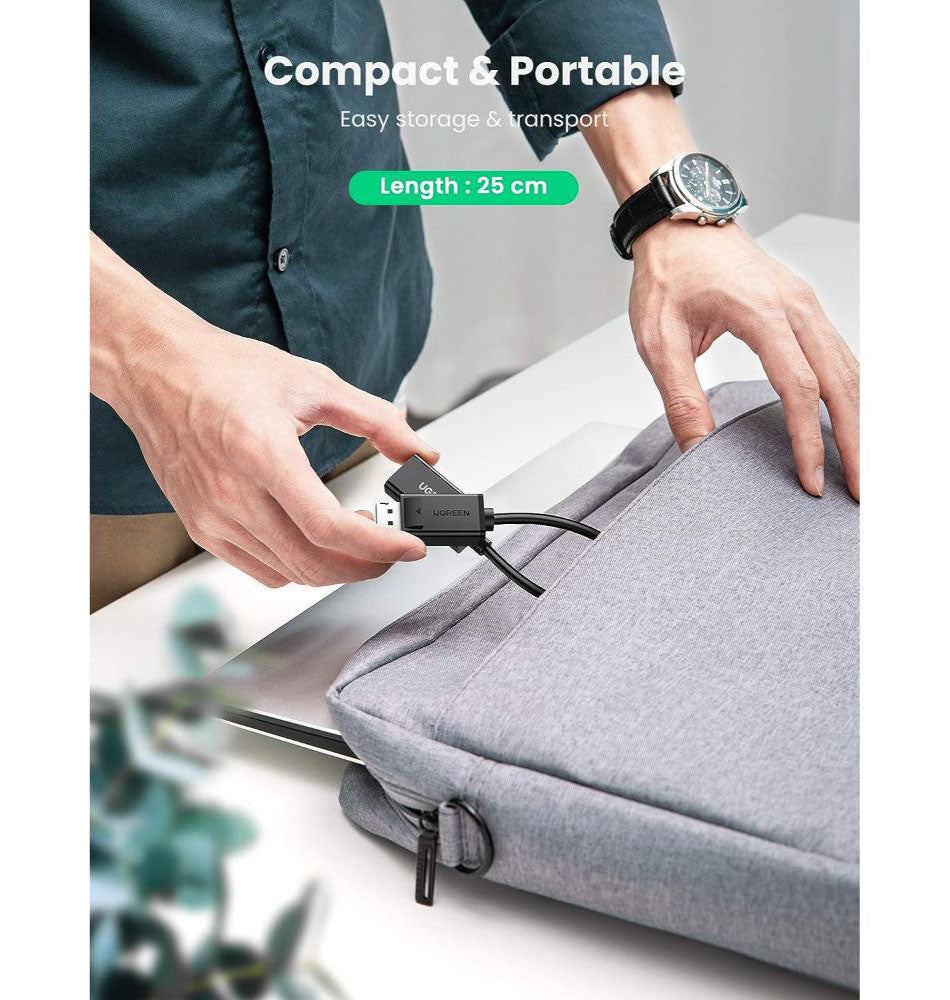 Ugreen DisplayPort (Male) to HDMI (Female) Converter 1080P 60Hz 12bit Black - 40362