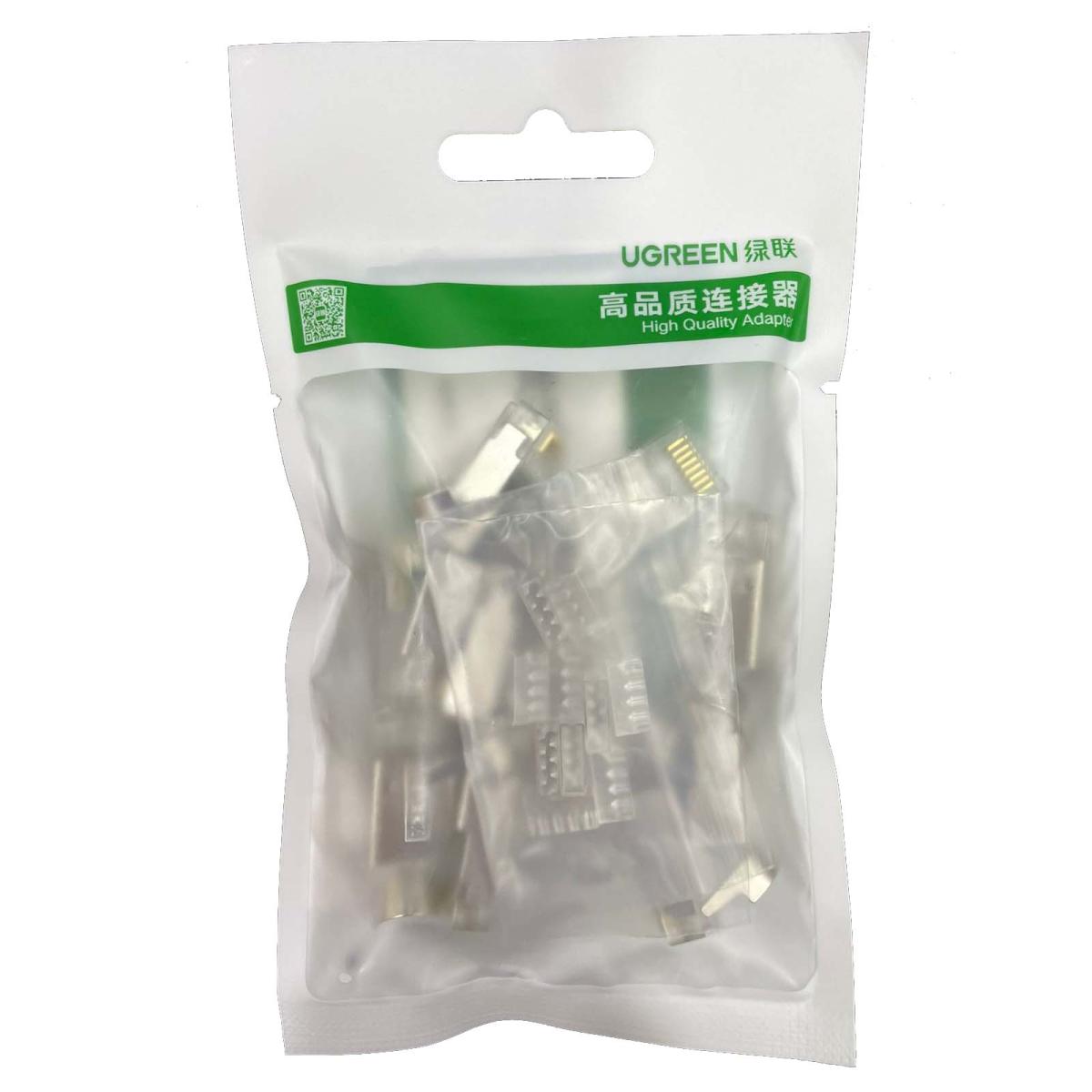 UGREEN RJ-45 Cat 7 Shielded Modular Plug Gold-plated 50U 10 pcs - 50634