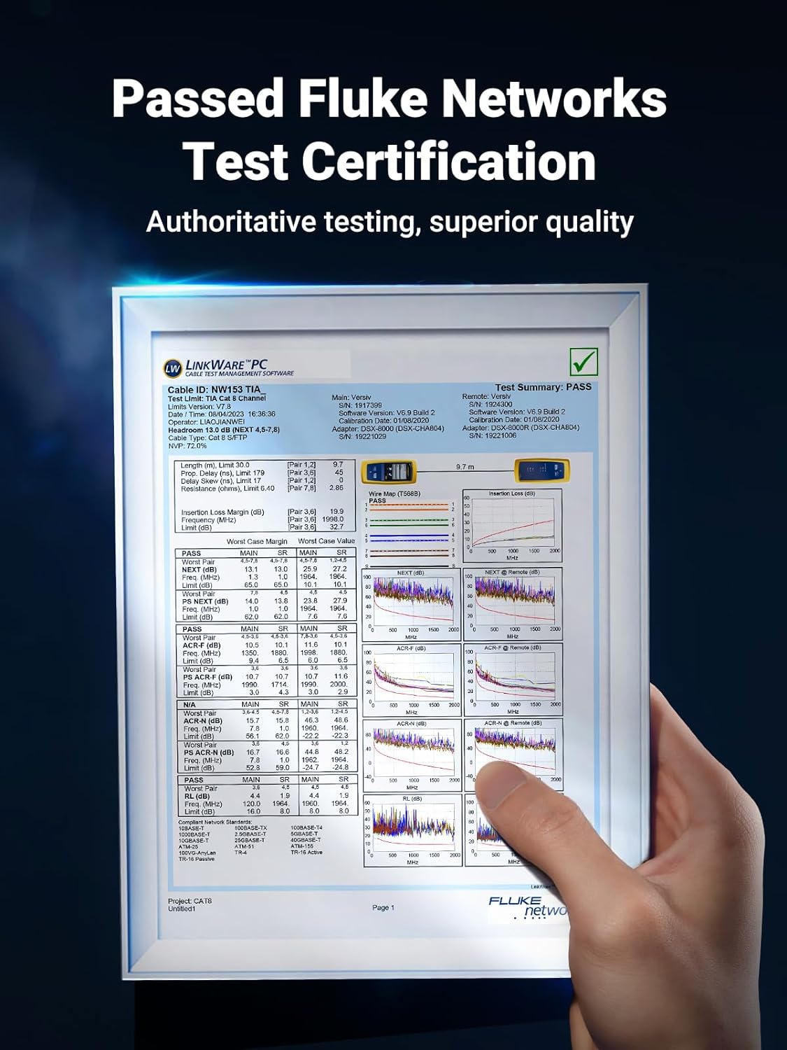 Ugreen CAT8 Shielded Round Braided Pure Copper Ethernet Cable Modular Plugs (1M) - 80429