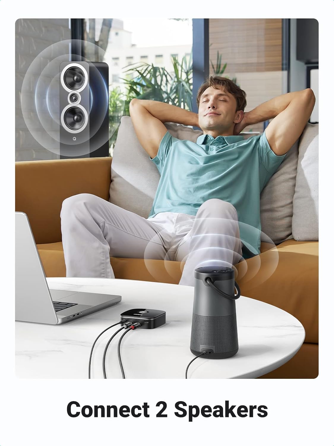 Ugreen Bluetooth Adapter for HiFi with RCA and 3.5mm Jack - 30445