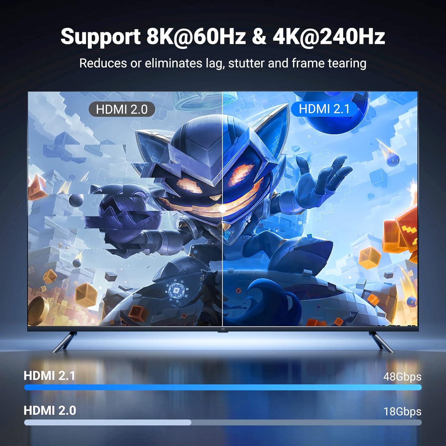 UGREEN HDMI MALE TO MALE CABLE WITH BRAIDED 8K 2.1 (3M) - 80404