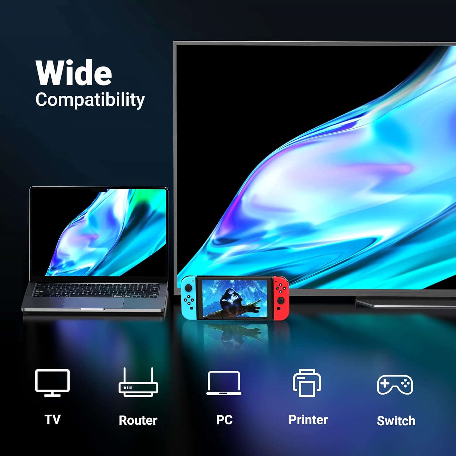 UGreen RJ45 Ethernet Connector 1-Pack  (Space Gray) - 15117