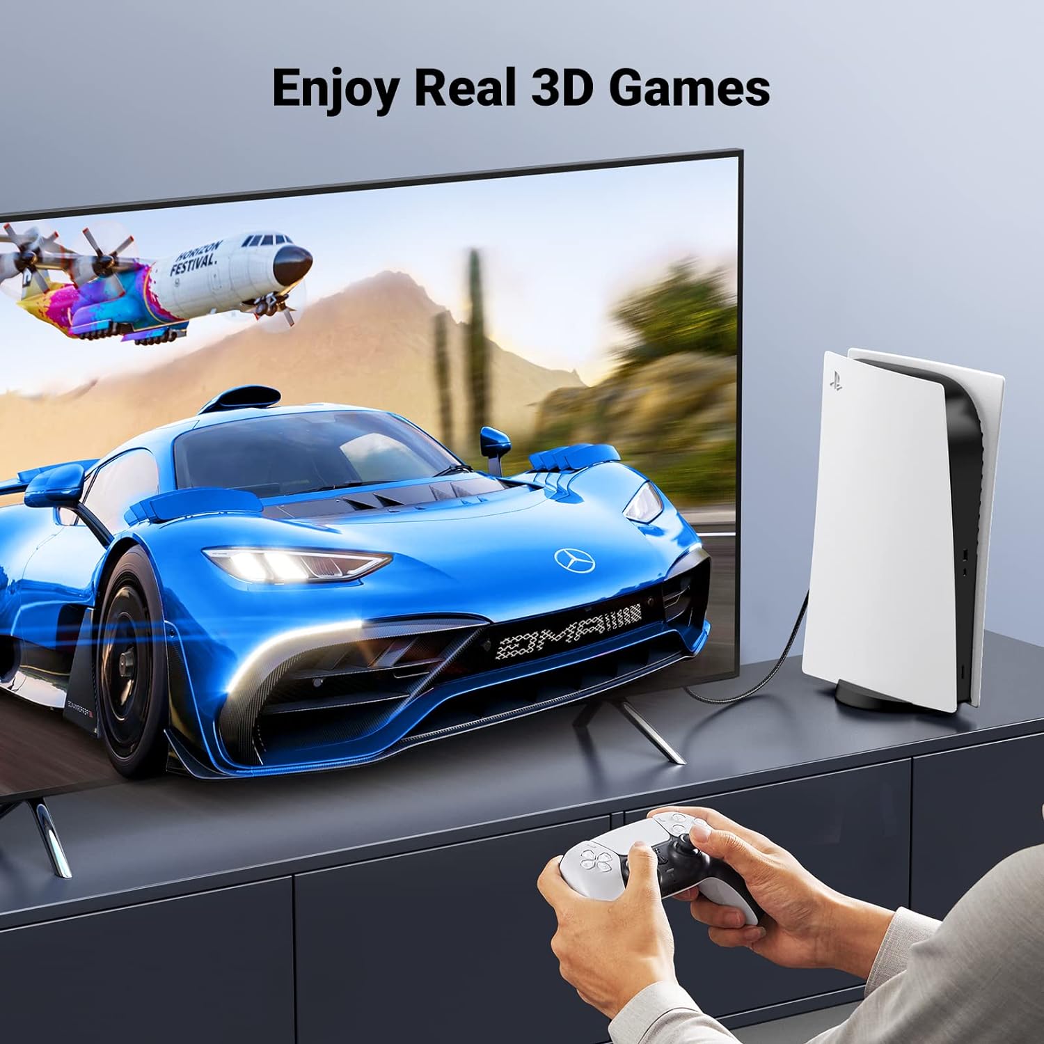 UGREEN HDMI MALE TO MALE CABLE WITH BRAIDED 8K 2.1 (3M) - 80404