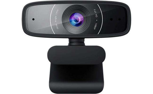 ASUS Webcam C3 1080p HD USB Camera - Beamforming Microphone, Tilt-Adjustable, 360 Degree Rotation, Wide Field of View, Compatible with Skype, Microsoft Teams and Zoom