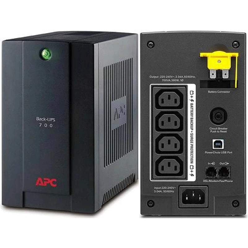 APC Back-UPS 700VA, 230V, AVR, IEC Sockets