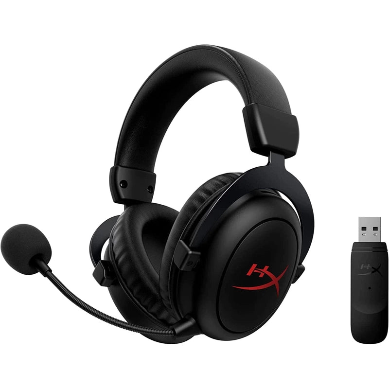 HP HyperX Cloud Core Wireless Gaming Headset Memory Foam Ear Pads Aluminum Frame Detachable Noise Cancelling Mic