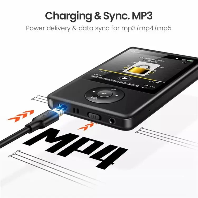 Ugreen 5 pin gold-plated USB Cable - mini USB 0.5m Black - 10354