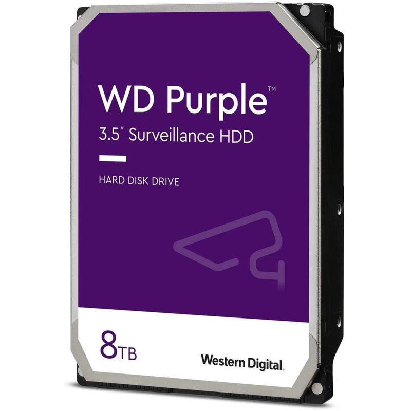 WD 8TB WD Purple Surveillance HDD SATA 6 Gb/s 128 MB Cache3.5" Internal