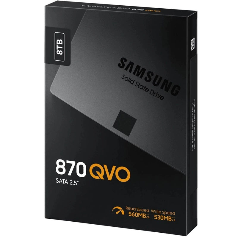 SAMSUNG 870 QVO 8TB SSD SATA 2.5” Upgrade Desktop PC or Laptop For IT Pros, Creators, Everyday Users