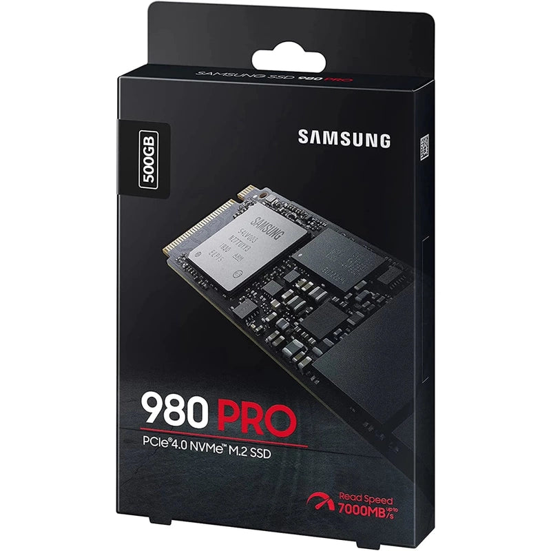 Samsung 980 PRO 500GB PCIe 4.0 NVMe M.2 2280 Internal Solid State Drive SSD up to 7000 MB/s