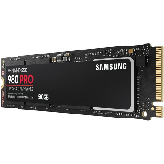 Samsung 980 PRO 500GB PCIe 4.0 NVMe M.2 2280 Internal Solid State Drive SSD up to 7000 MB/s