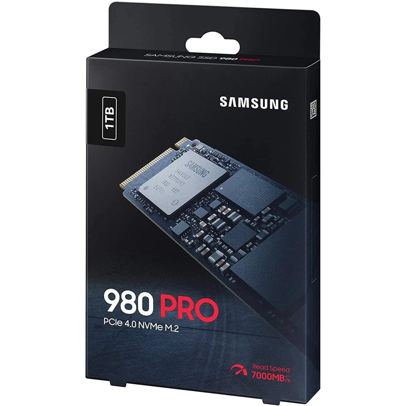 Samsung 980 PRO 1TB PCIe 4.0 NVMe M.2 2280 Internal Solid State Drive SSD up to 7000 MB/s