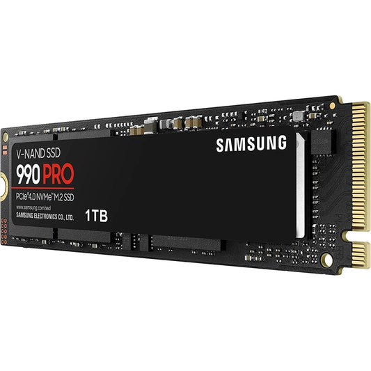 Samsung 990 PRO 1TB PCIe 4.0 NVMe M.2 2280 Internal Solid State Drive SSD up to 7450 MB/s