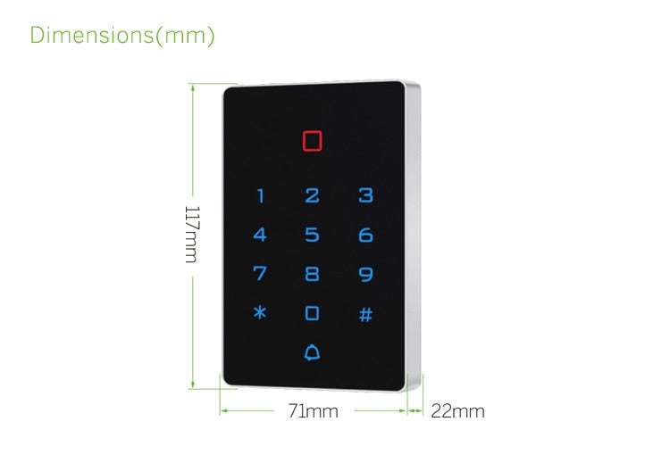WIFI Tuya Smart Door Lock IP68 Waterproof Door Access Control ACT2EM-W