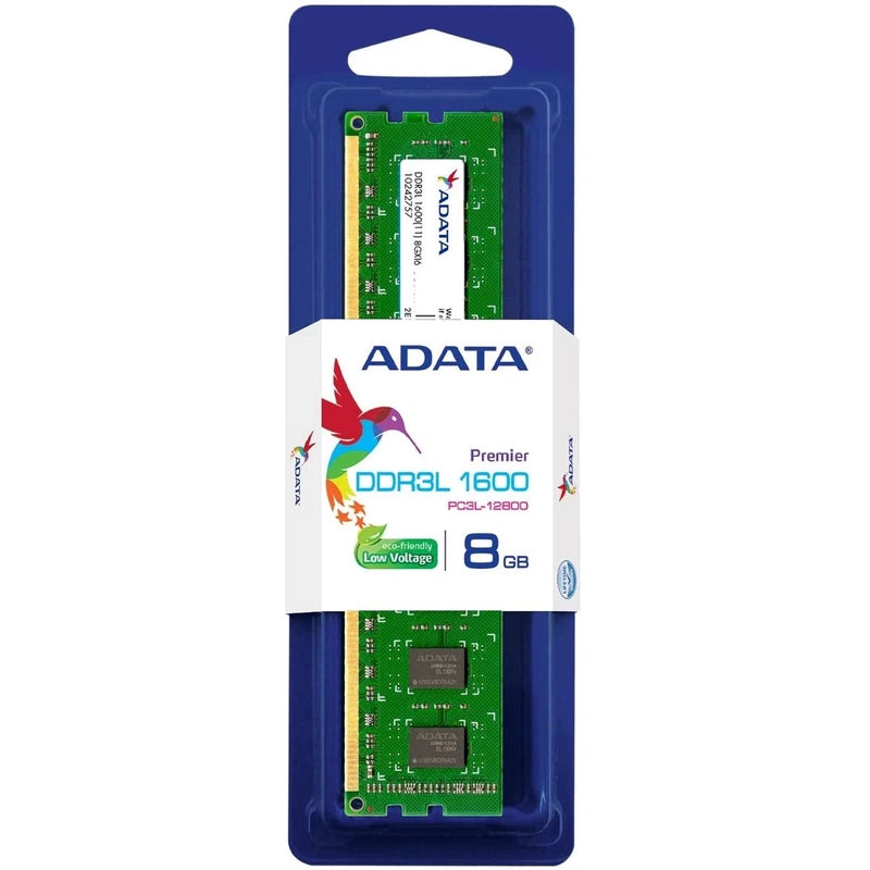 ADATA Premier 8GB 1600Mhz DDR3L RAM Memory Module fo