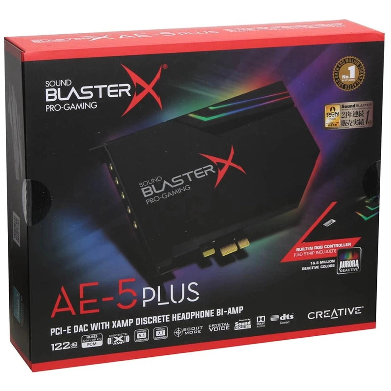 Creative Sound BlasterX AE-5 Plus 32-bit 384 KHz PCI-e Interface Sound Card