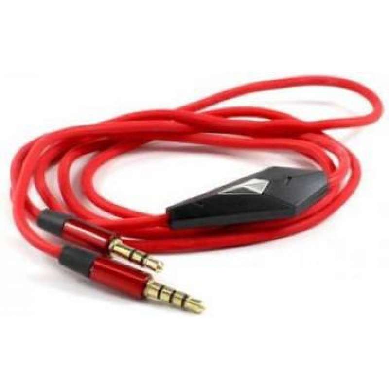 AUX CABLE 3.5 WITH MIC 2m