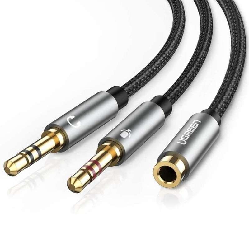 UGREEN AV140 3.5mm Headphone Audio Splitter Cable-Black