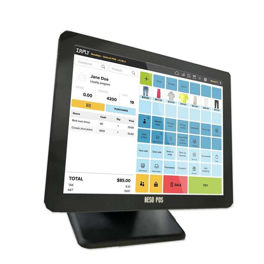 BESO POS DC DUAL SCREEN 8 GB RAM - 256 GB SSD DRIVE