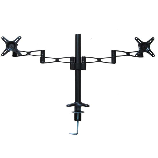 Desk Dual Screen Mount Stand Extendable Arm Monitor