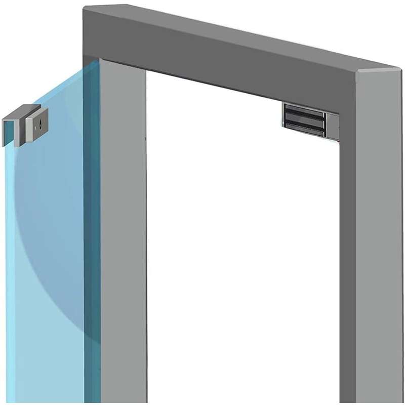 Aluminum Alloy U Shape 280kg Magnetic Lock Bracket Clamp for Glass Door