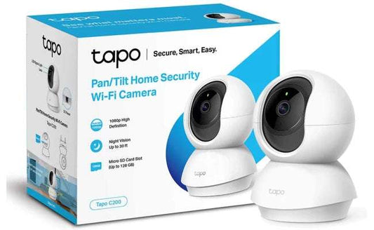 TP-Link Tapo C210 2K 3MP Pan/Tilt Home Security Wi-Fi Camera Night Vision Motion Detection Sound and Light Alarm