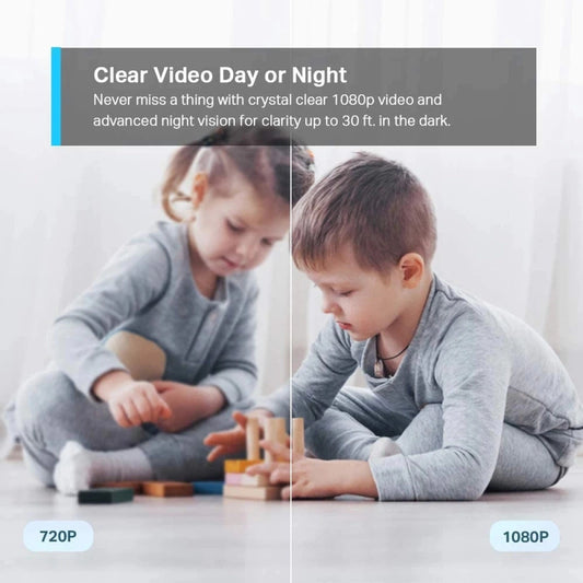 TP-Link Tapo C210 2K 3MP Pan/Tilt Home Security Wi-Fi Camera Night Vision Motion Detection Sound and Light Alarm