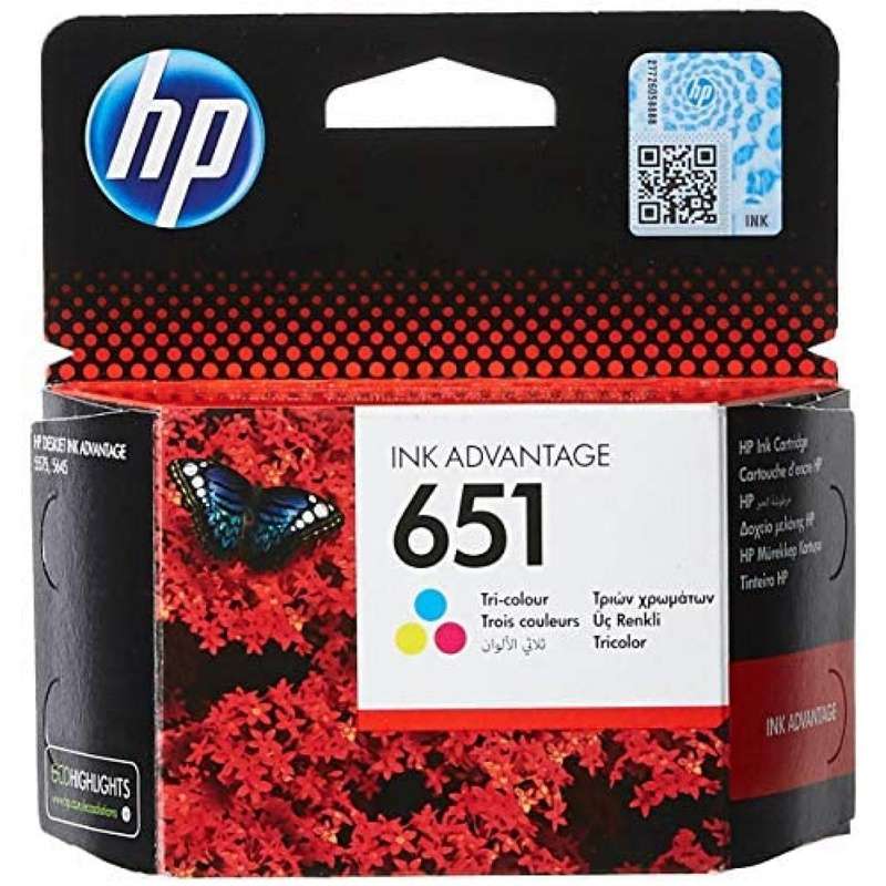 HP 651 Color Original Inkjet Advantage Cartridge For Deskjet 5575.5645