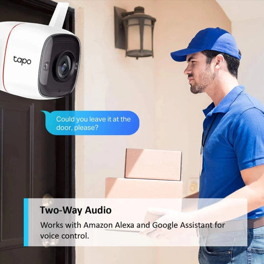 TP-Link Tapo C310 Outdoor Security Camera Built-in Siren & Night Vision