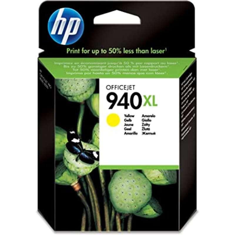 HP 940XL Yellow Original Inkjet Advantage Cartridge For Officejet 8000.8500