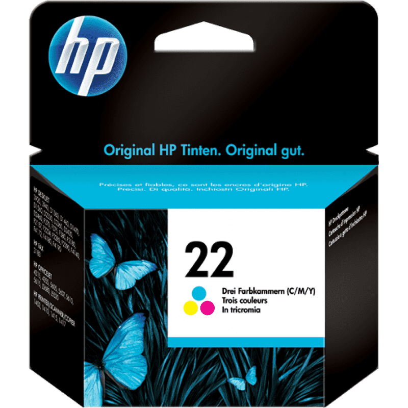 HP 22 Color Original Inkjet Advantage Cartridge For Deskjet 3920.3940.1360.1460.1560.2360.380.2180