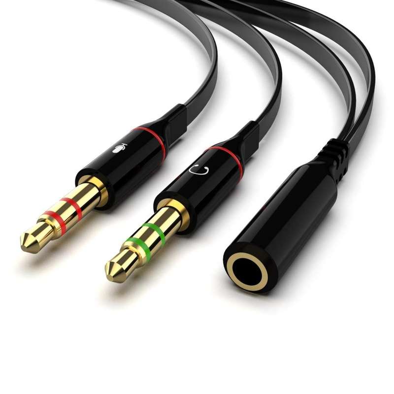 CABLE AUX 2 FMAIL TO 1 MAIL-20CM