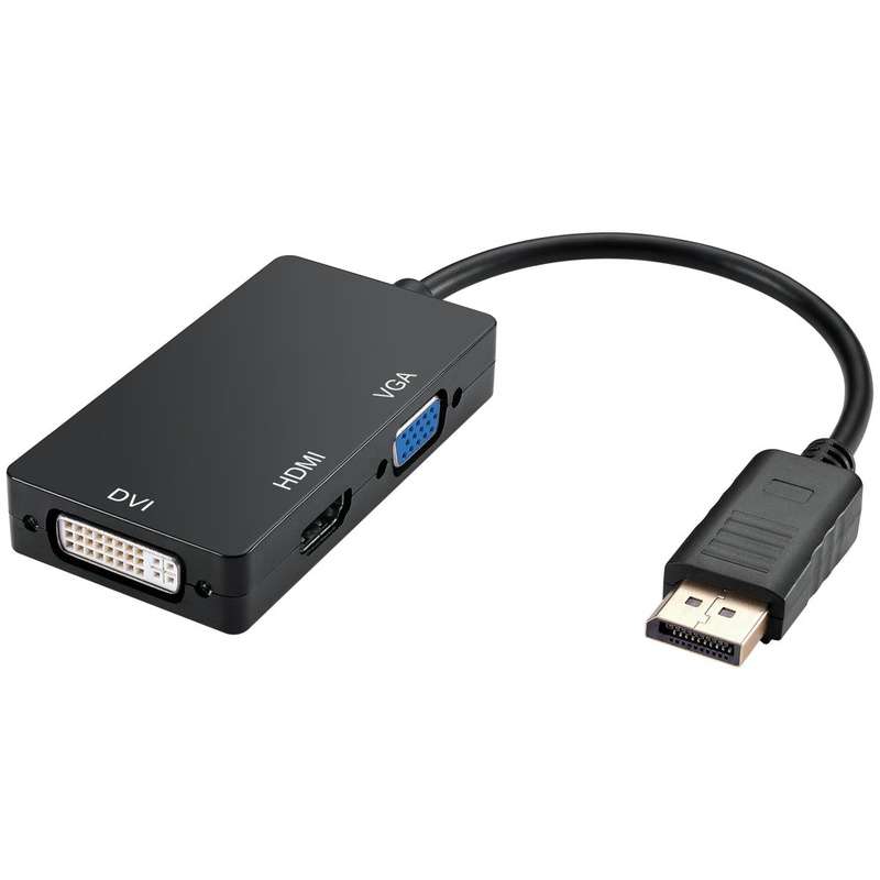 Display Port to HDMI+DVI+VGA