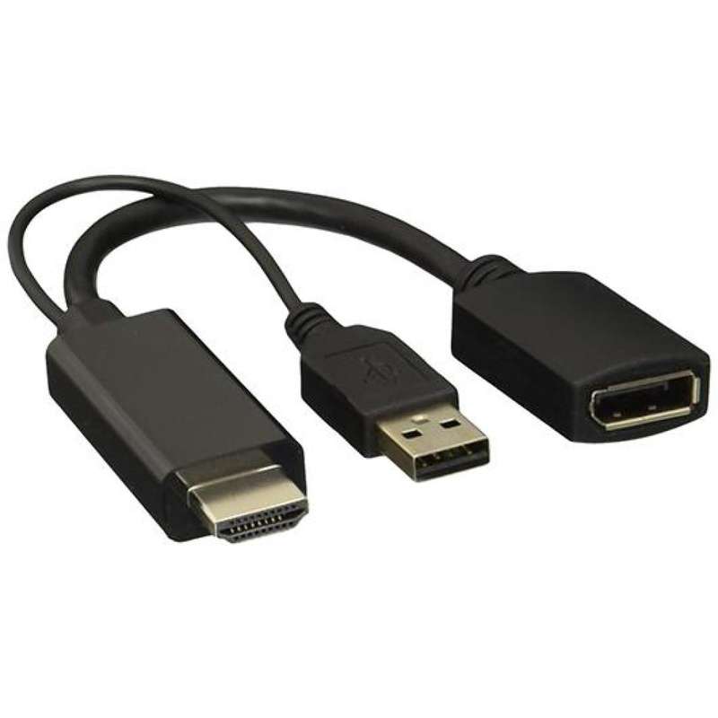 HDMI to display port Adapter 4K with USB Power