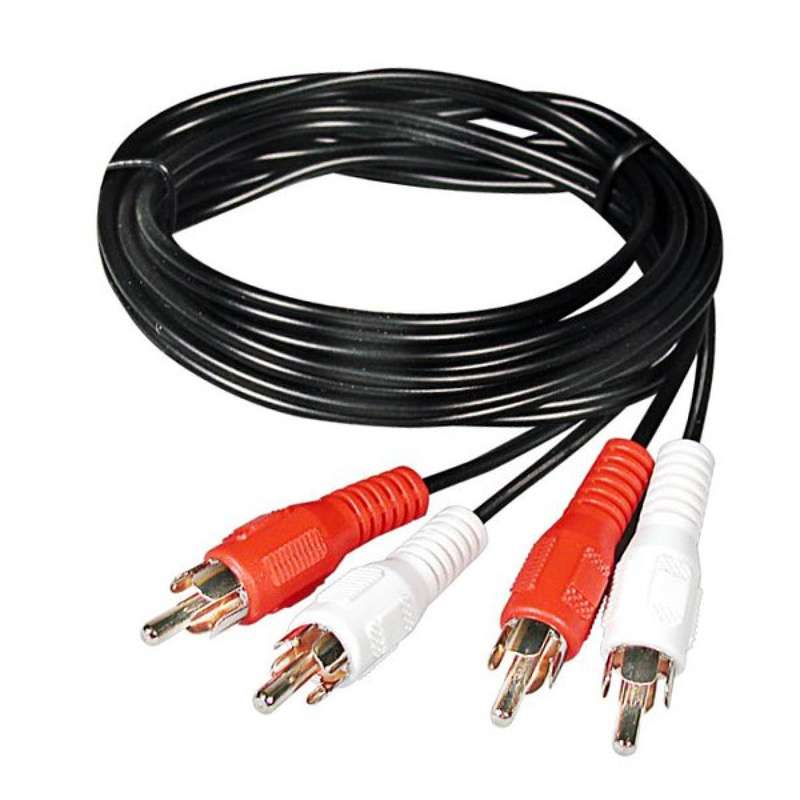 2 RCA Male to 2 RCA Male Stereo Audio Cable-3m