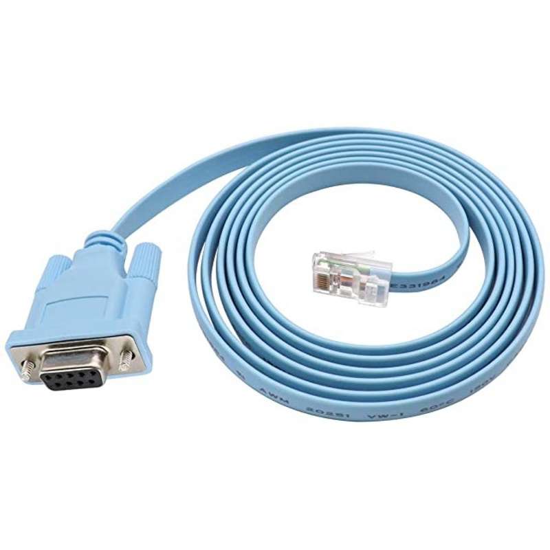 Compatible Rollover Console Cable - DB9 Female to RJ45 -1.5M