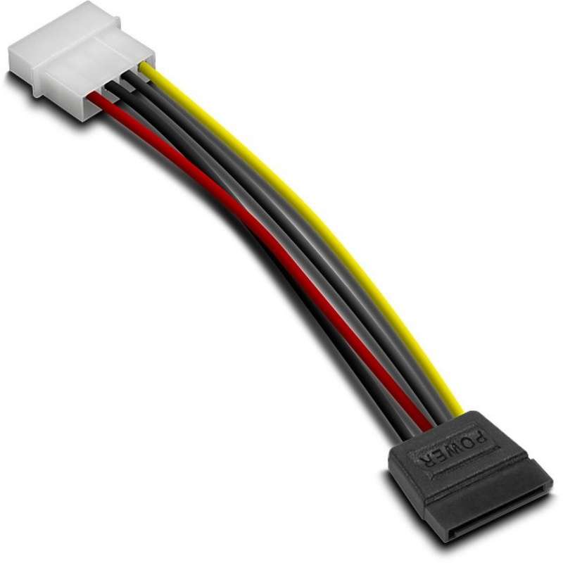 4 Pin IDE Molex Male to 15 Pin Serial ATA SATA Hard Drive Adapter Power Cable