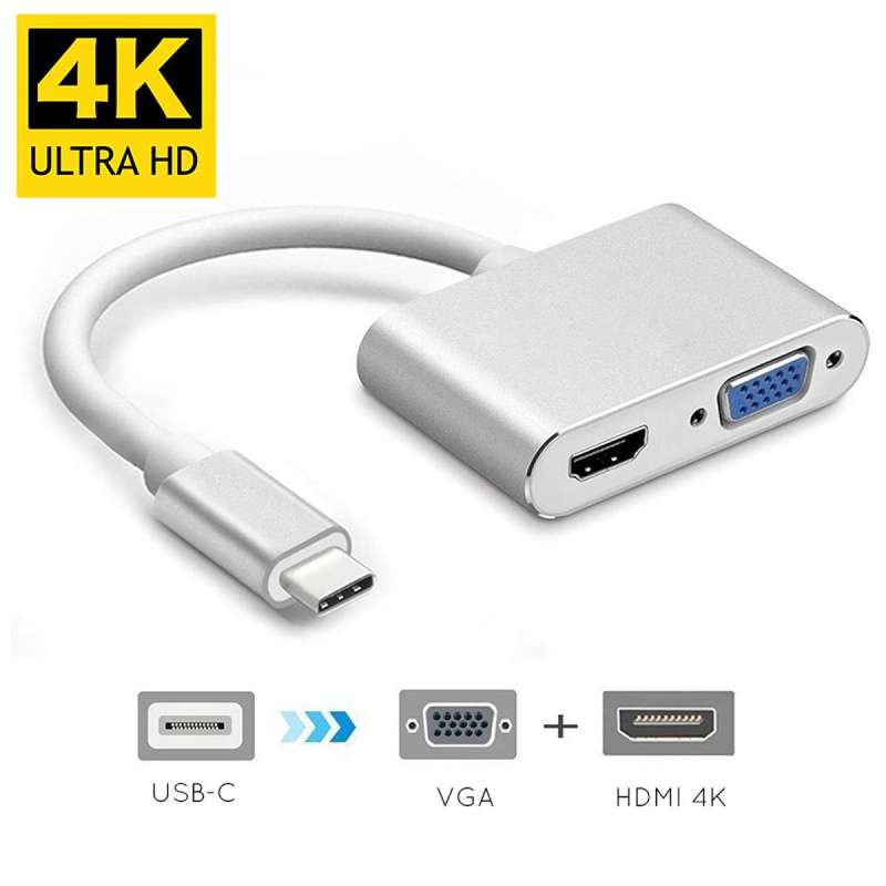 Type C to HDMI - VGA Converter