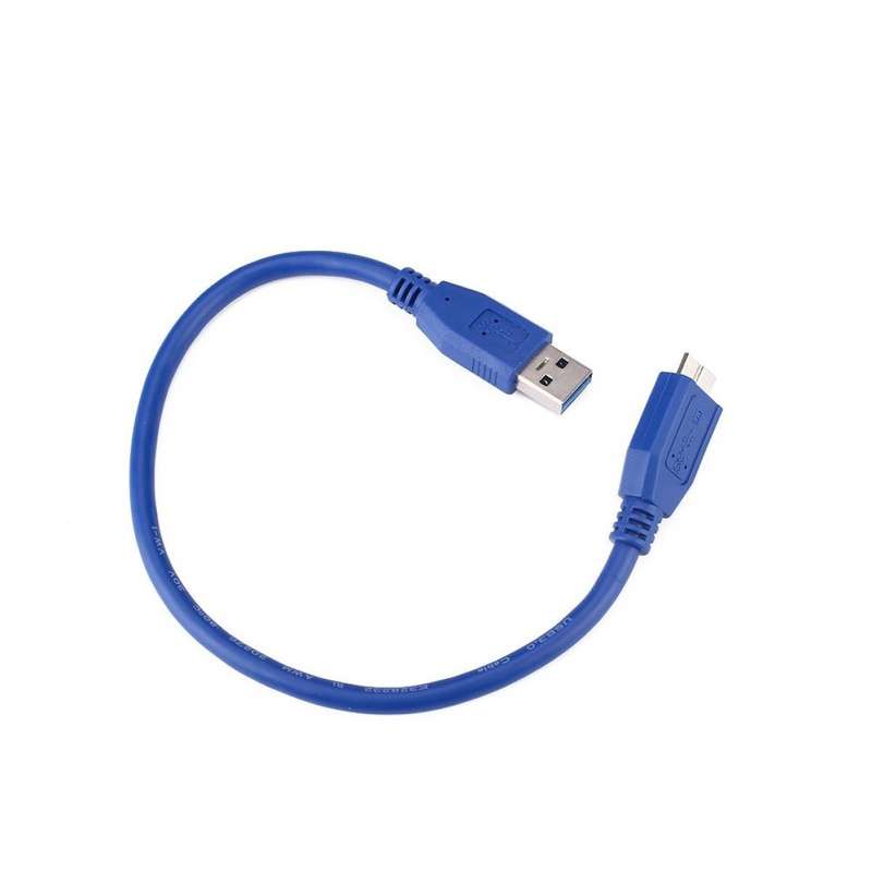 USB A male to Micro B USB 3.0 Cable 50cm-Blue external hdd cable