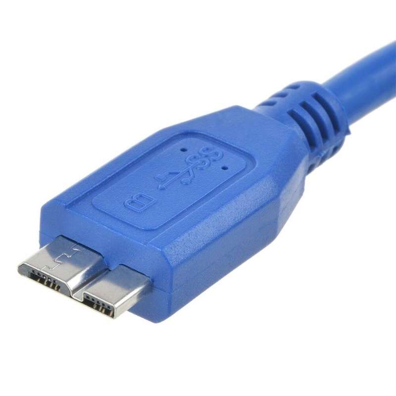 USB A male to Micro B USB 3.0 Cable 50cm-Blue external hdd cable