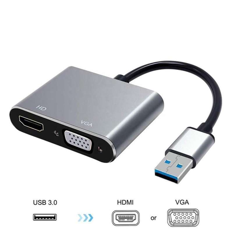 USB 3.0 to HDMI VGA Adapter Converter