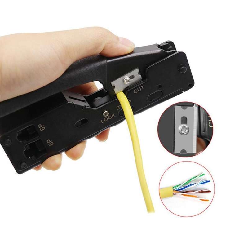 RJ45 Crimper Hand Stripping Tool