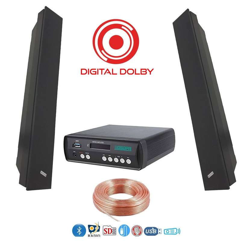 نظام سماعات جداري سقفي للمنازل والأعمال سماعتين دولبي ديجتال