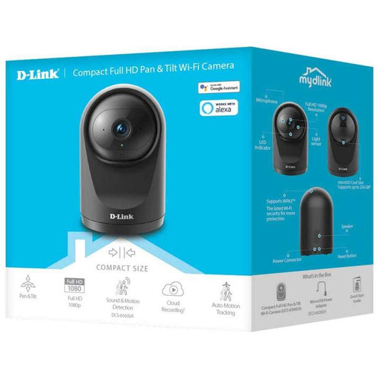 D-Link DCS-6500LH Compact Full HD Pan & Tilt Wi-Fi Camera